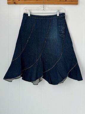 Jean Paul Gaultier Dark Blue Denim Skirt